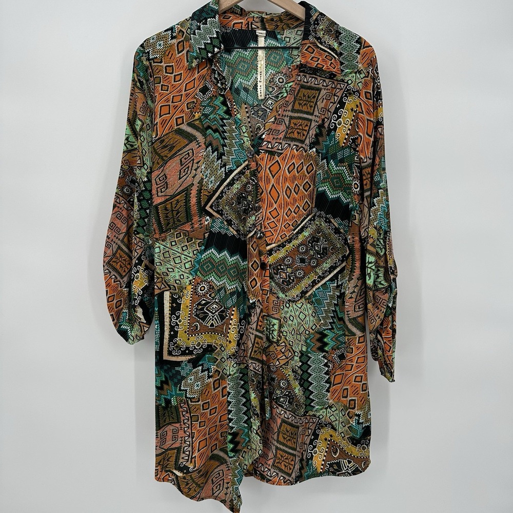 Uncle Frank Multicolor Geometric Tunic